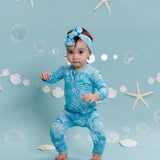 Seashell Serenade Convertible Zipper Pajama
