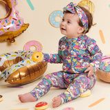 Donut Space Out Convertible Zipper Pajama