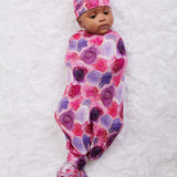 Blushing Blooms Swaddle Blanket