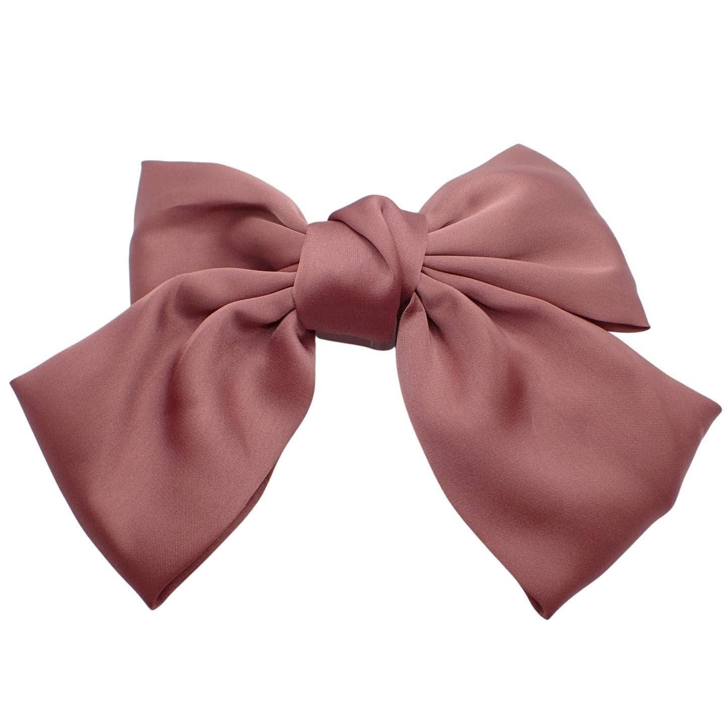 Satin Hair Bow Clip