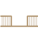 Toddler Bed Conversion Kit for Elegant Light Crib with Drawers