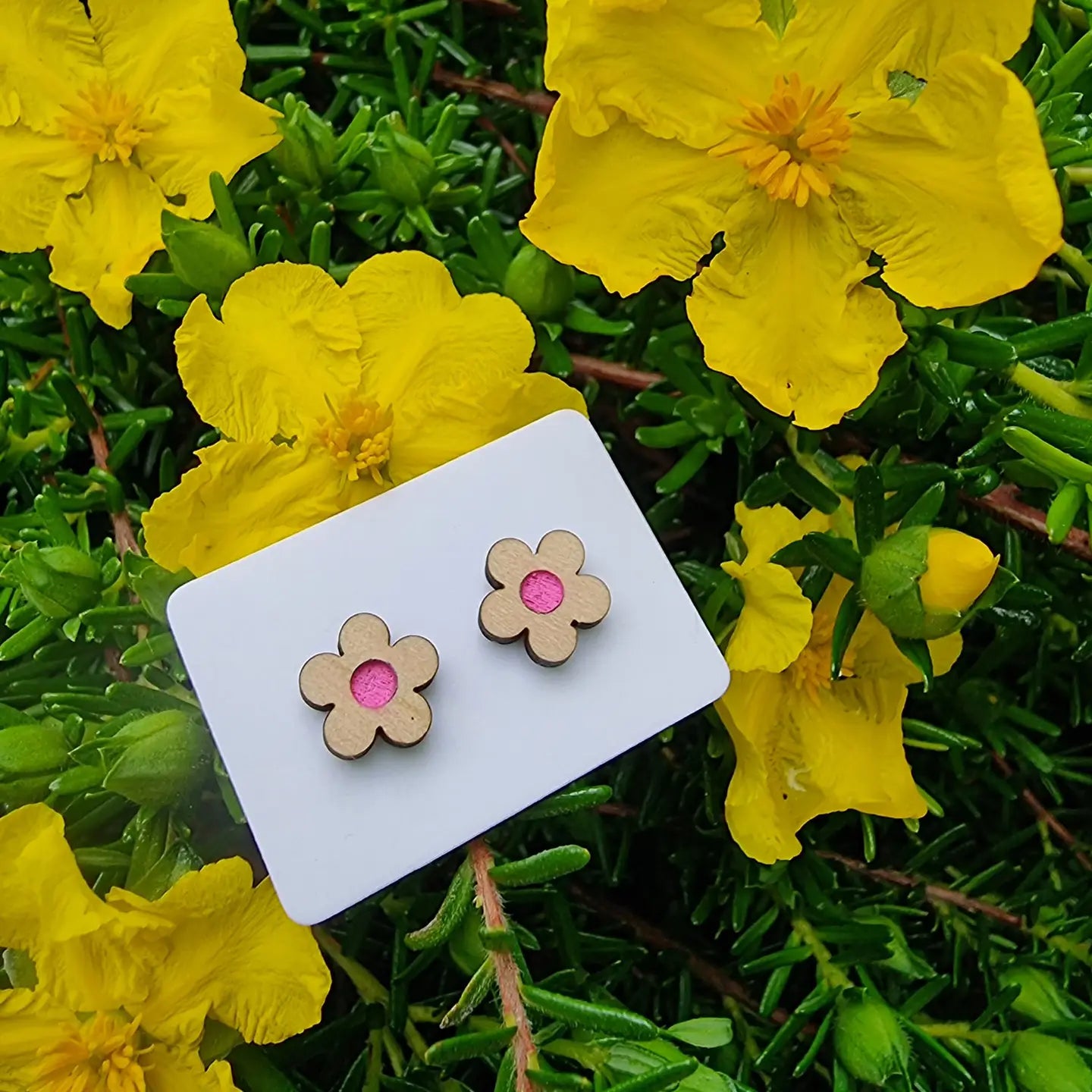 Erin's Birch Flower Stud Earrings