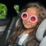 Kids Daisy Pink Flower Sunglass