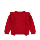 Fiol Frill Cardigan - Barbados Cherry