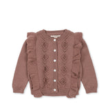 Fiol Frill Cardigan - Burlwood