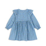 Kim Frill Dress GOTS - Billie Blue