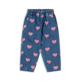 Magot Frill Denim Pants GOTS - Bon Coeur Pink