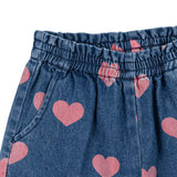 Magot Frill Denim Pants GOTS - Bon Coeur Pink