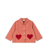 Nola Shirt Jacket GOTS - Mahogany Dot