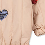 Juno Sequin Bomber Jacket- Cameo Rose